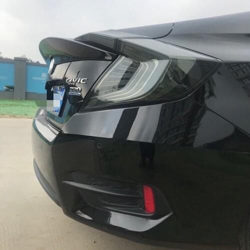 Abs Paint Car Rear Wing Trunk Lip Spoilers Fits for Honda Civic 2016 2017 2018