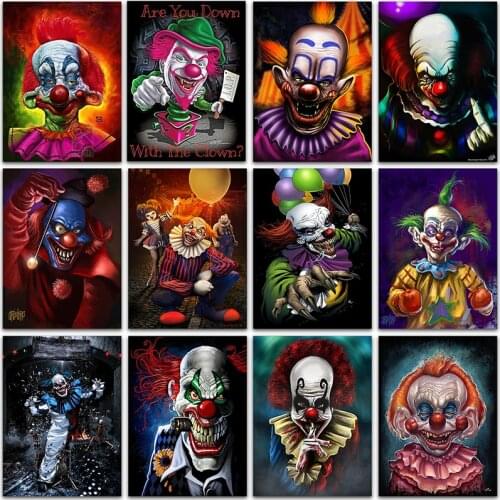 5D DIY Diamond Painting Kit Paint Cartoon Character Joker Clown Full Square&Round embroidery mosaic Cross stitch Home Decor Gift