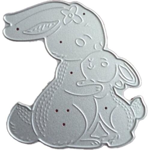 Bunny Metal Cutting Dies Stencil DIY Scrapbooking Album Paper Card Template Mold