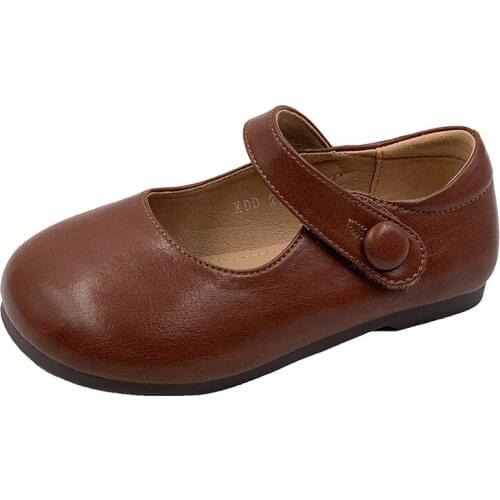 CMSOLO Leather Shoes Princess Girls Baby Toddlers Kids Shoes Soft Bottom Single Fashion New Spring Leather Shoe Girl Cute Shoe