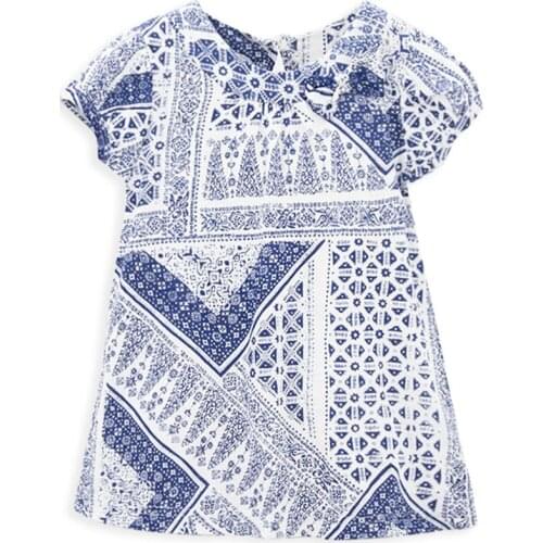 KAVKAS Chinese Style Kids Girl T-shirt Summer Short Sleeve 100% Cotton Soft Fashion Girls Clothes TOP