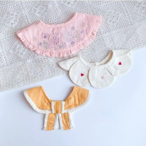 Baby Feeding Essentials 360 Degree Saliva Towel Bibs Burp Cloths Set Cute Newborn Accessories Infant Muslin Cloth Baberos Bebe