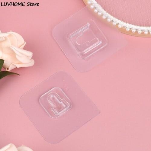 Double Sided Adhesive Wall Hooks Wall Hanger Transparent Suction Cup Sucker Hook Double-Sided Adhesive Wall Hooks Dropshipping