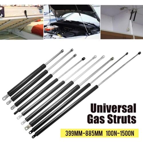 2pcs 399-600mm 100-1500N Car Gas Struts Bonnet Hood Trunk Tailgate Shock Lift Strut Support Bar Gas Spring Bus Bed Truck Window