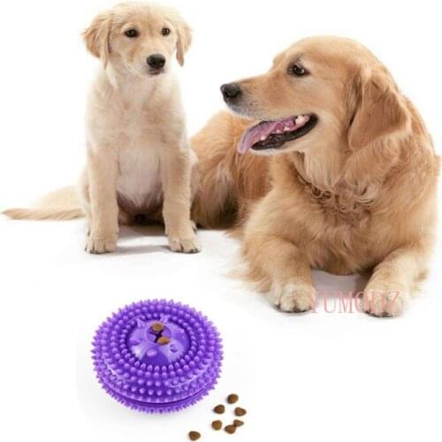 Interactive Dog Toys Treat Ball Dog IQ Puzzle Toy Food Dispenser to Slow Feed Best Toy for Training and Play Tumbler Feeder Food