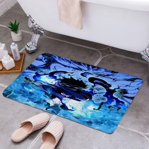 Blue Fire Villain 3D Print Doormats Rectangle Non-Slip DoorMat Bedroom Kitchen Entrance Print Door rugs Dropshipping