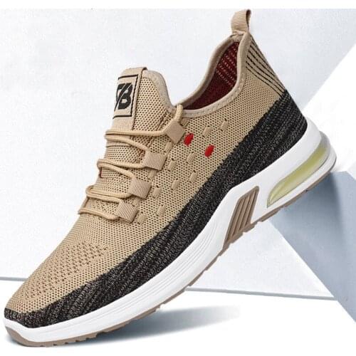2021 new men sneakers shoes light breathable casual shoes mesh fashion gray large size sports walking brand 39-44 size students