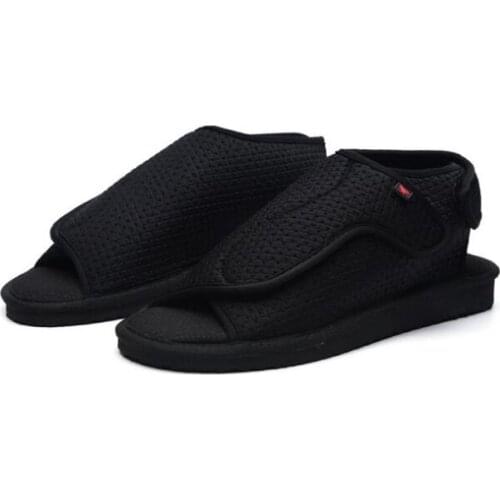 Summer foot sandals elastic anti-shock surface pressurized anti-sprained foot protector shoes fixed anklediabetics sports shoes