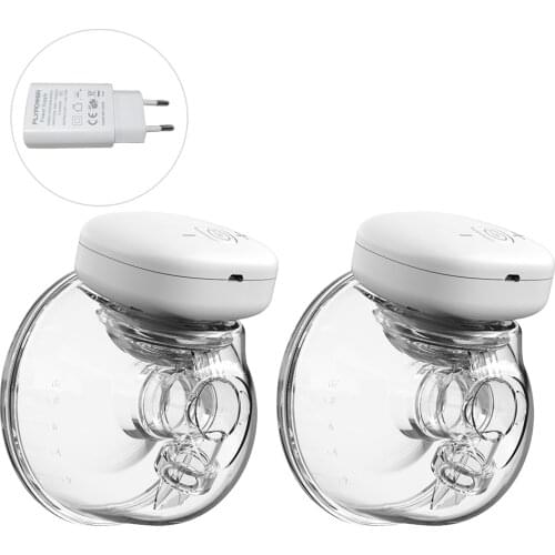 YOUHA Wearable Breast Pump Hands Free Electric Breast Pump Cup 8oz/ 240ml BPA-free Rechargeable Breastfeeding Milk Collector