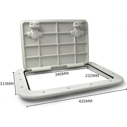 Marine Deck Access Hatch & Lid - 16.7" X 12.4" X 0.8" ,42.5x31.5x2cm(White)