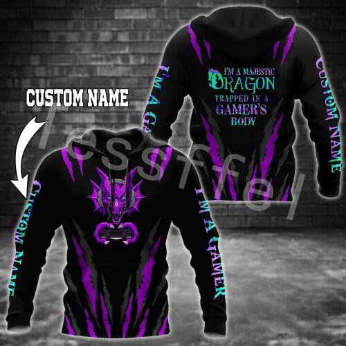 Tessffel Fashion ESports Gamers 3D Printed Men/Women Sweatshirt Harajuku Zipper Hoodie Casual Unisex Jacket Pullover Style-G8