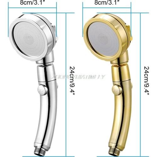 Pressurized shaking head shower, multi-function one-button water stop nozzle, shower nozzle, bathroom accessories