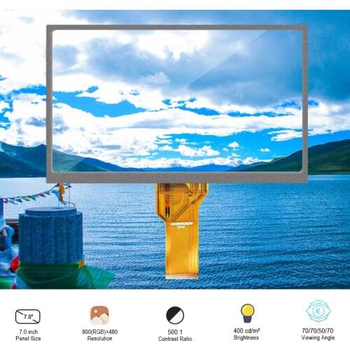 Original Innolux AT070TN94 LCD Screen Without Touchs For Automotive Display 7 Inch 800(RGB)×480 LCM Antiglare