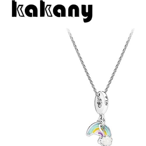 Kakany2020 spring new high quality rainbow story 925 sterling silver pendant necklace female ZT0591 clavicle chain fresh jewelry