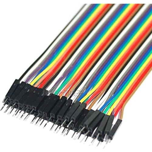 2PCS Dupont Line 40P Color Cable 40 Pieces In A Row 10/20/30CM Male Female