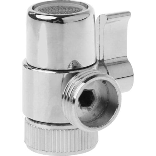 2021 New Brass 3-way Diverter Valve Faucet Connector Adapter Three Head Function Switch