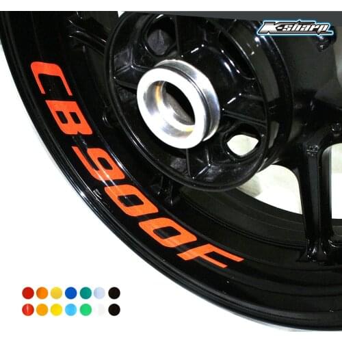 8 X custon inner rim decals wheel reflective sign Stickers stripes FIT HONDA CB900F