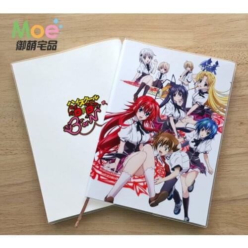 Anime High School DxD Figure Student Writing Paper Notebook Delicate Eye Protection Notepad Diary Memo Gift
