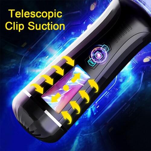 Automatic Masturbator for Men Telescopic Pinch Piston Vagina Anal Male Adult Toys 18+ Sex Toys for Men 7 Modes Masturbating