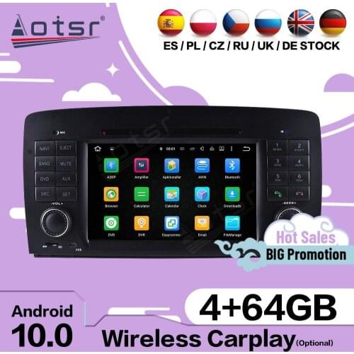 Carplay Android Multimedia Stereo For Mecerdes Benz R W251 2006 2007 2008 2009 2010 2011 2012 GPS Audio Radio Receiver Head Unit