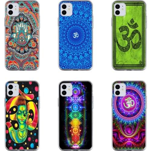Om Aum The Buddha Phone Case Art New Fashion Cover Transparent for Iphone 12 Mini 11pro Max Se2020 6 6s 7 8plus X XS XR Xsmax