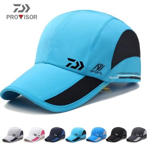 Daiwa Summer Mens Fishing Cap 2020 Womens Spring Outdoor Mountaineering Riding Windproof Sun Hat Casual Alphabet Fishing Hat