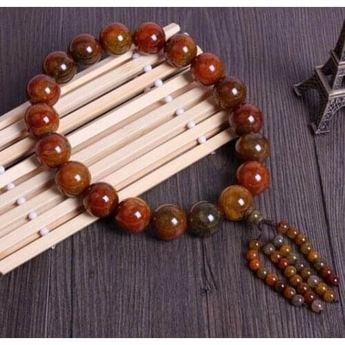 Wood Buddha Beads Car Rearview Mirror Hanging Pendant Interior Decor Ornament Fine Workmanship Lucky Symbol Car Accessories