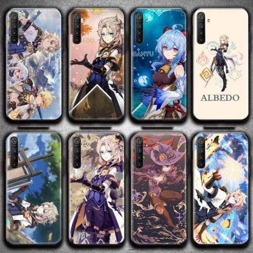 Genshin Impact Albedo Game Phone Case For OPPO Realme 6 Pro C3 5 Pro C2 RENO2-Z A11X XT