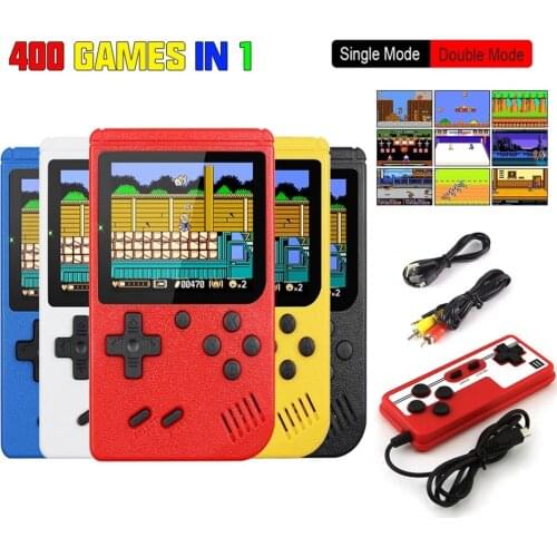 Game Box 400 In 1 Retro Portable Mini Handheld VideoConsole 8-Bit 3.0 Inch Color LCD Kids Player