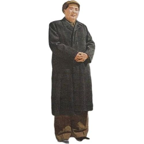 Chinese Handmade Silk Hanging Painting Portrait Of A Great Man