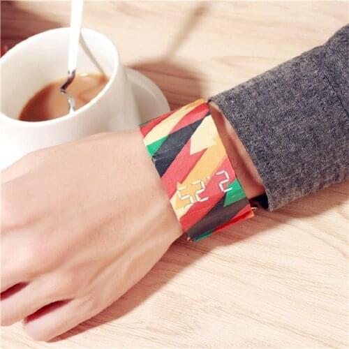 Good-looking Wristband Paper Watch Creative LED Clock Watch Lightweight Digital Paper Strap Watches Sport Watch Wristwatch