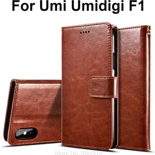 Cover For Umidigi F1 Case 6.3 Inch Business Leather Wallet Flip Book On Umi F1 Case With Card Holder Etui Bag