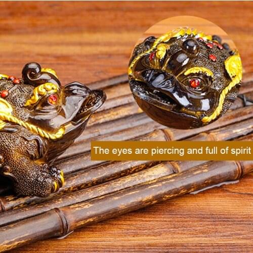 Color Changing Chinese Resin Animal Statues Tea Pet Water Tea Tray Tea Accessories For Home Office Clh@8