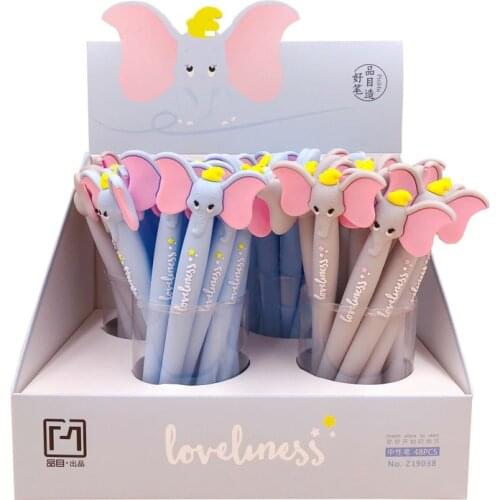 Cartoon silicone gel gel pen small flying elephant animal silicone high quality neutral pen