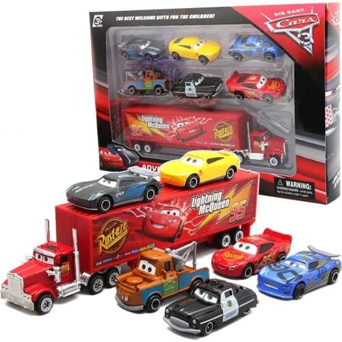 Disney Cars 3 Pixar toys set Lightning McQueen Jackson Storm Truck 1:55 Alloy Pixar Car Metal Die Casting Car Toy Gift