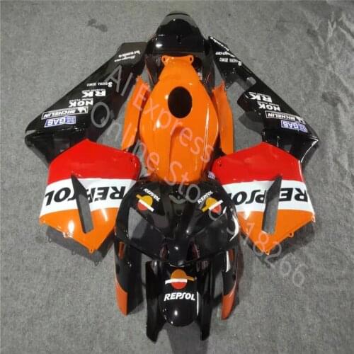 Orange red black Injection Molding fairings for HONDA CBR600RR 2005 2006 CBR 600 RR 05 06 bodywork fairing