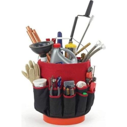 42 Pockets Bucket Tool Organizer