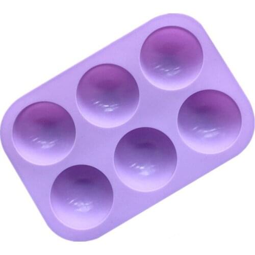 Semicircle Silicone Molds 6-hole Chocolate Fondant Mould DIY cake mould Ball Shape Biscuit Mould Bakeware Cake Decorating Tools