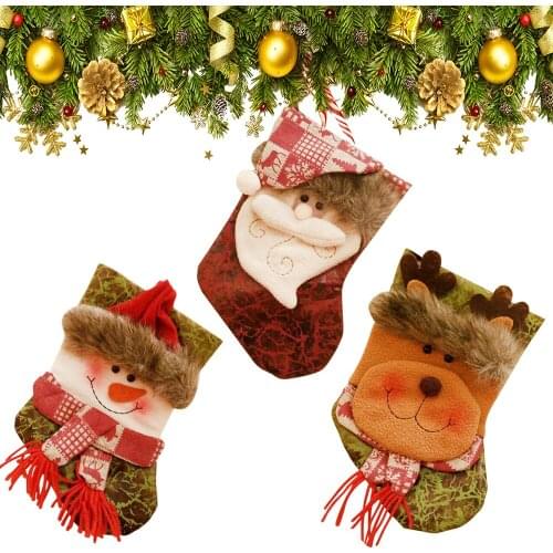 Christmas Stocking Cute Candy Gift Bag Portable Arrival Household Decoration