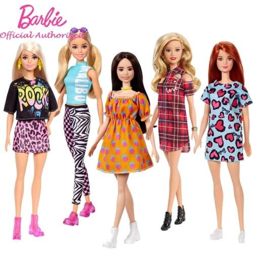 Barbie Fashionistas Doll Styles Pretty Princess With Different Clothes Yoga Pretend Kid Toys Dancer Girl FBR37 For Children Gift
