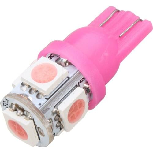 Dash LED Bulbs Purple T10 194 10Pcs 12V 18mm 5050SMD Cluster Instrument