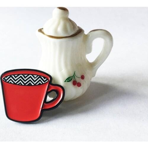 Twin Peaks Metal Enamel Brooch