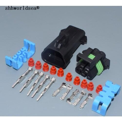 Worldgolden 5pin 1.65mm male female auto electric wiring plug waterproof wire harness cable connector 12092839