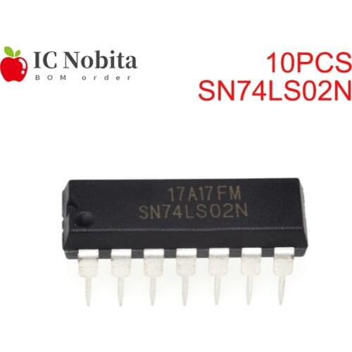 10PCS SN74LS02N DIP-14 74LS02 DIP SN74LS02 HD74LS02P DIP14 HD74LS02 Integrated IC New