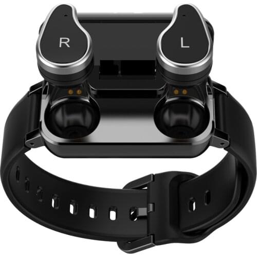 T89 TWS Bluetooth Earphone Smart Watch Touch control Smart Bracelet IP67 Support Siri BT Call Fitness Bracelet Earbud Smart Band