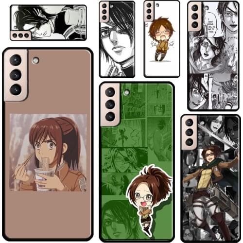 Hange Zoe Attack on Titan anime Phone Case For Samsung Galaxy S21 Ultra Note 20 S20 FE S8 S9 S10 Note 10 Plus S10e Coque
