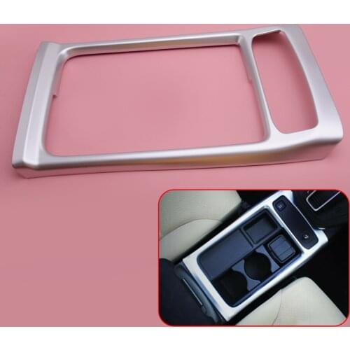CITALL ABS Chrome Car Console Water Cup Holder Cigarette Lighter Trim Cover Frame Fit for Honda CRV CR-V 2015-2016
