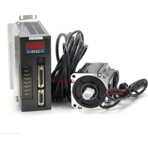 750W CNC AC Servo Motor Driver Kit 90ST-M02430 2.39N.M 3000rpm 90mm 220VAC + AASD-15A 220V Driver With 3M Encoder + motor Cable
