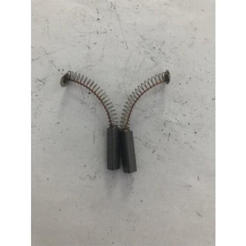 2pcs 4x4x15mm 0.15"x0.15"x0.59" Electric Motor Graphite Carbon Brushes Springs & Wires Power Tool