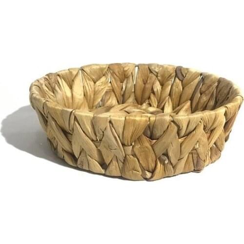 Lea Shopping Round Mini Straw Basket decorative baskets cestos decorativos декоративные корзины